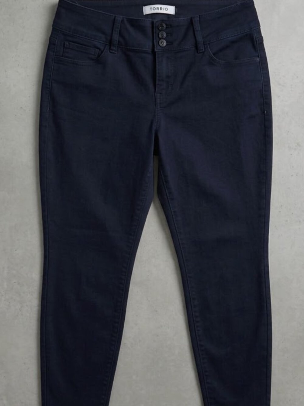 Torrid Black High Rise 3 Button Skinny Jeans Stretch Obsessed By The Fit 12R